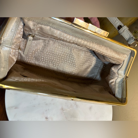 KATE SPADE framed ostrich print bag - Picture 10 of 16